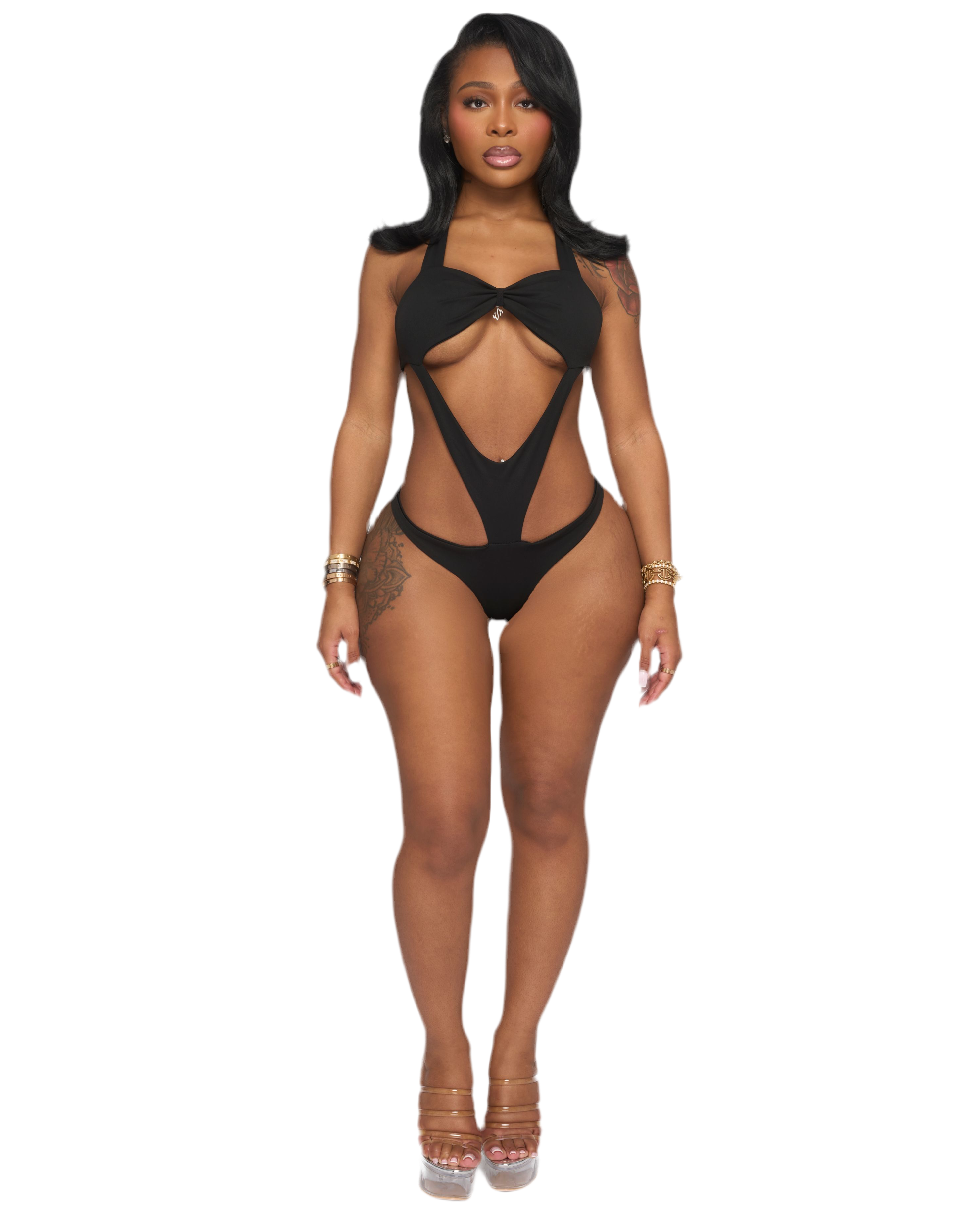 ZUMA CUT OUT MONOKINI (BLACK)