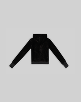VELOUR PLUSH TRACKSUIT JACKET WITH FUR (BLACK) thumbnail 5