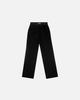 VELOUR PLUSH TRACKSUIT JOGGERS - BLACK