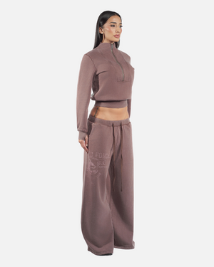 AIR-FORCE OVERSIZED SWEATS (BROWN)