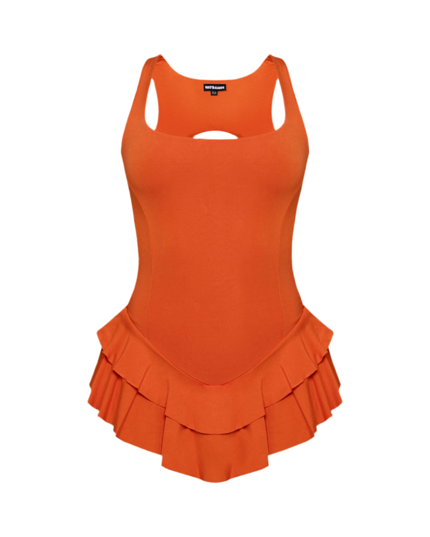 BUNS OUT MINI DRESS (BURNT ORANGE)