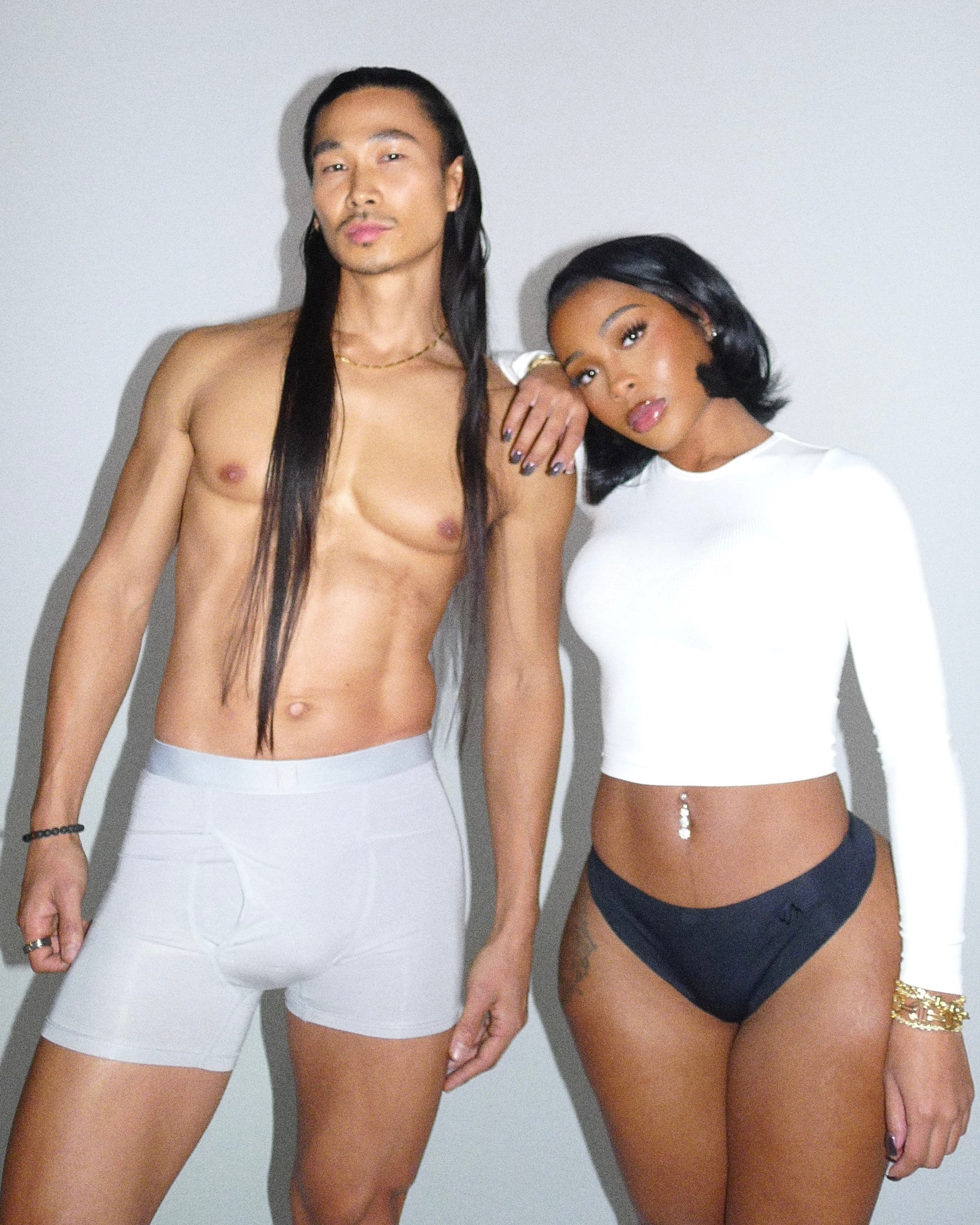 WM MENS MID BRIEFS (GREY)