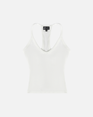 BASICS RIBBED BEATER (WHITE)