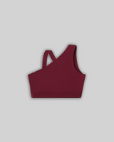 ASYMMETRICAL LOUNGE BRA TOP (BURGUNDY) thumbnail 3
