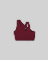 ASYMMETRICAL LOUNGE BRA TOP (BURGUNDY) thumbnail 2