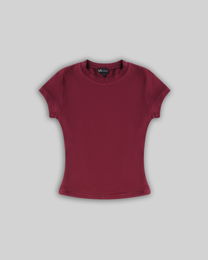 BASICS BABY TEE (BURGUNDY)