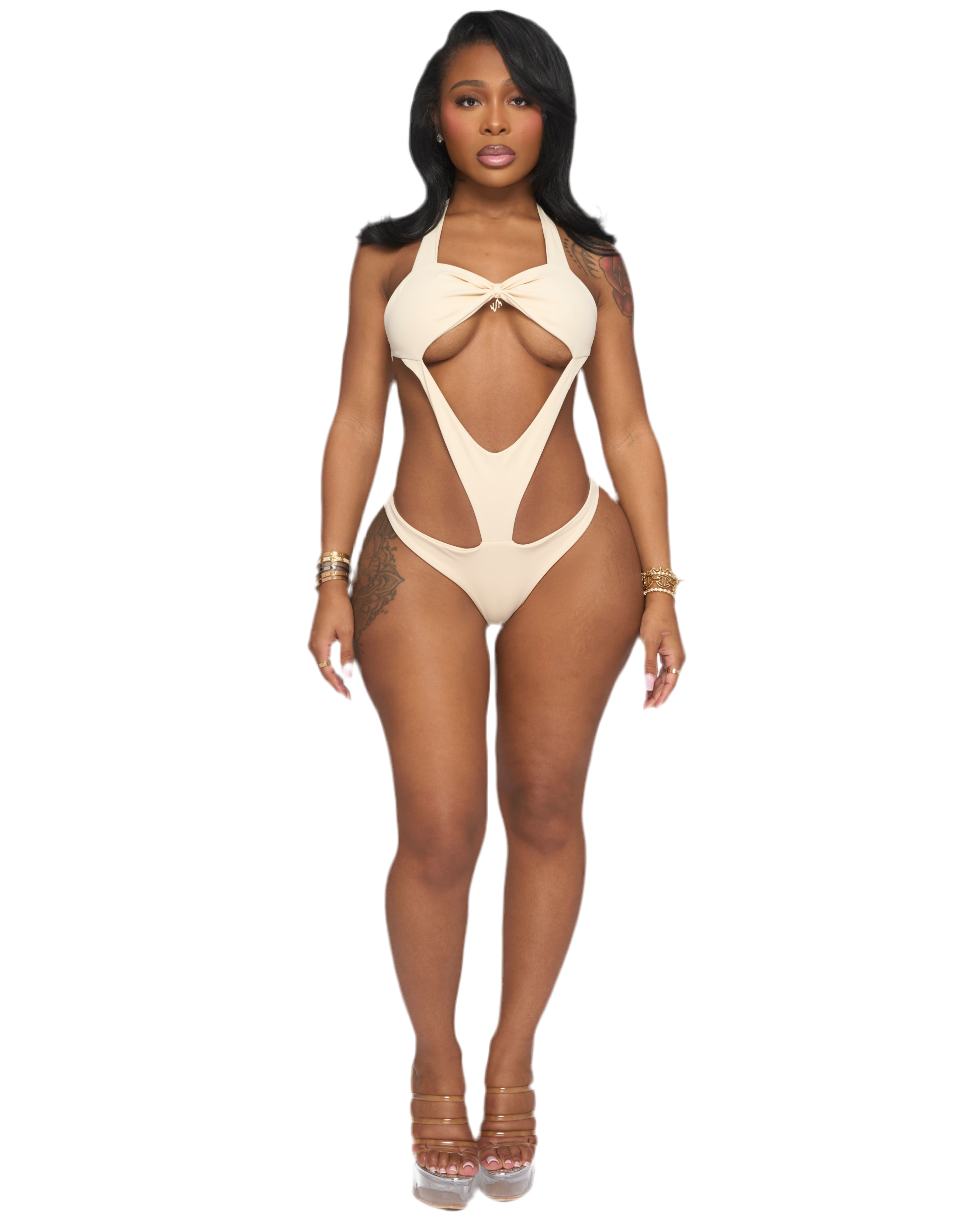 ZUMA CUT OUT MONOKINI (IVORY)