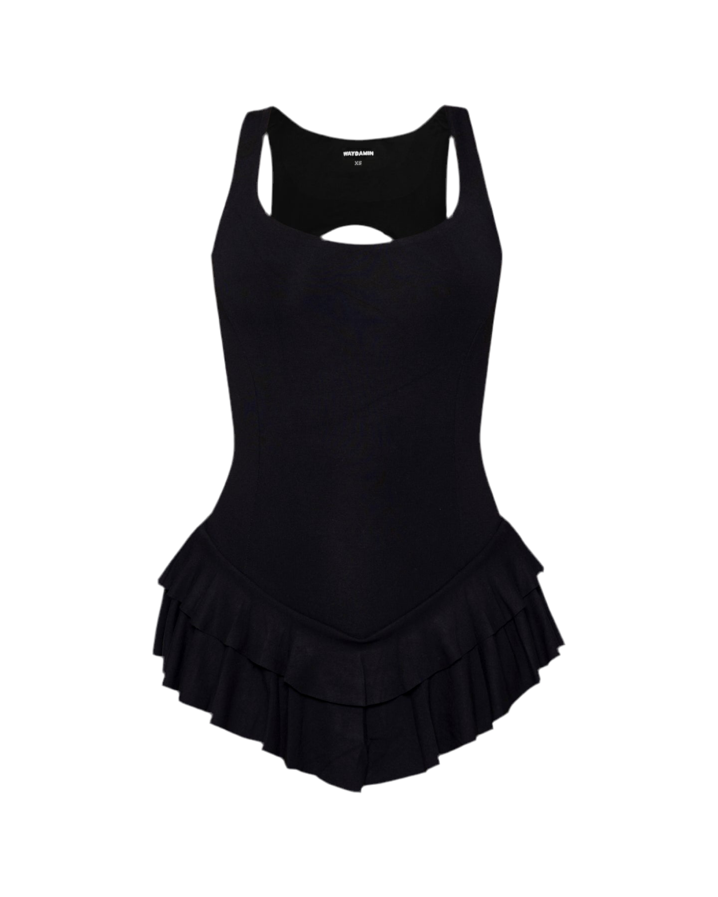 BUNS OUT MINI DRESS (BLACK)