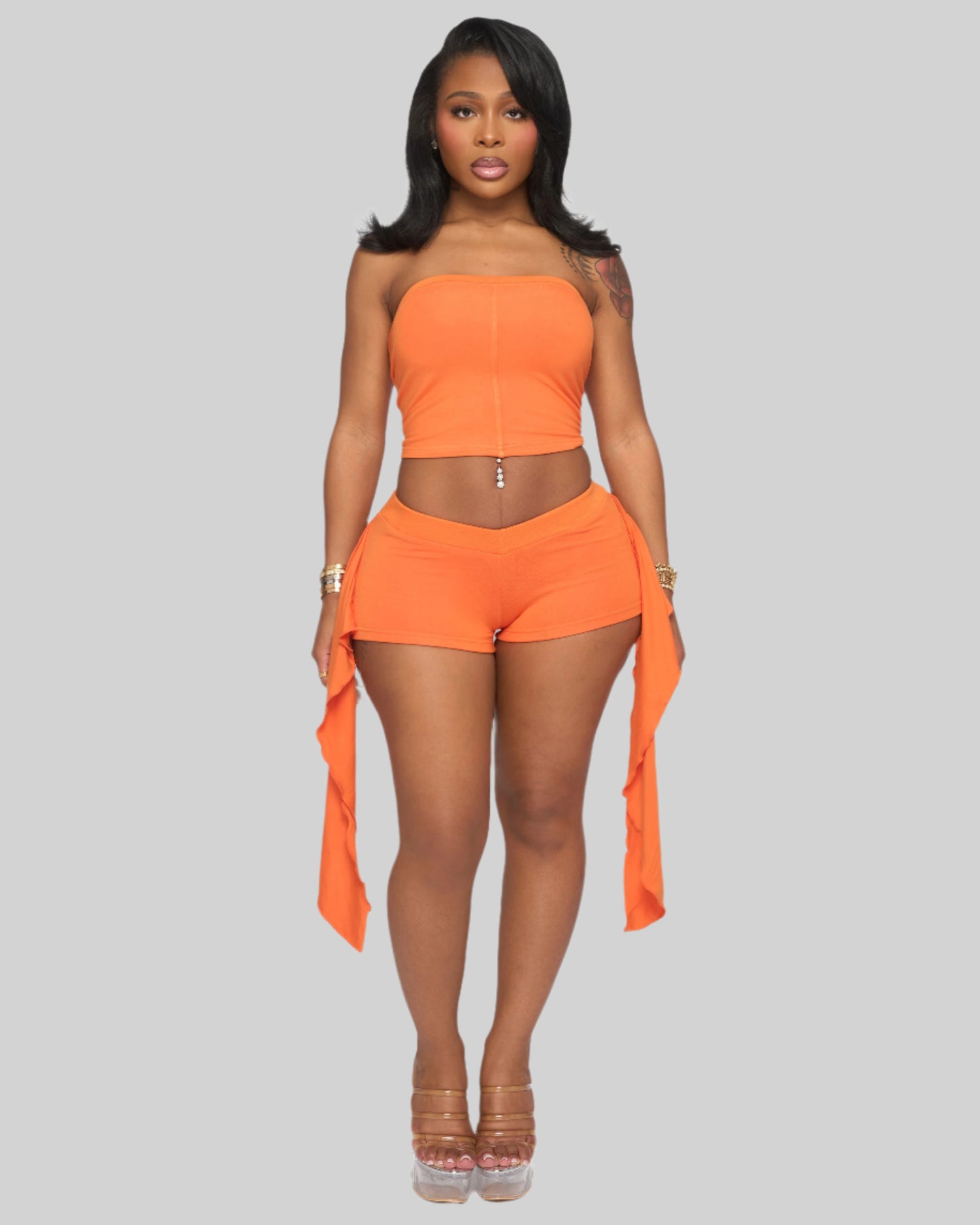 SUNKISS ME TUBE TOP (BURNT ORANGE)