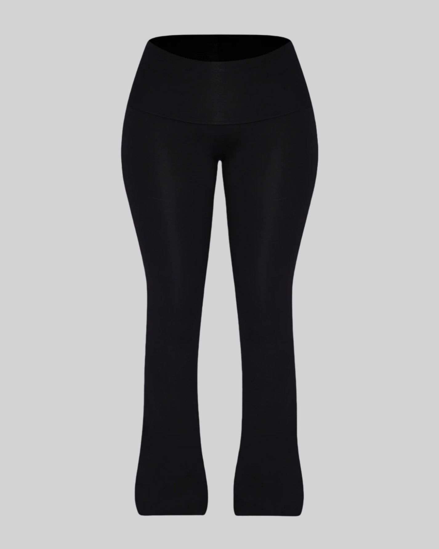 3.0 SEAMLESS FOLD OVER PANTS (BLACK) [FINAL SALE]
