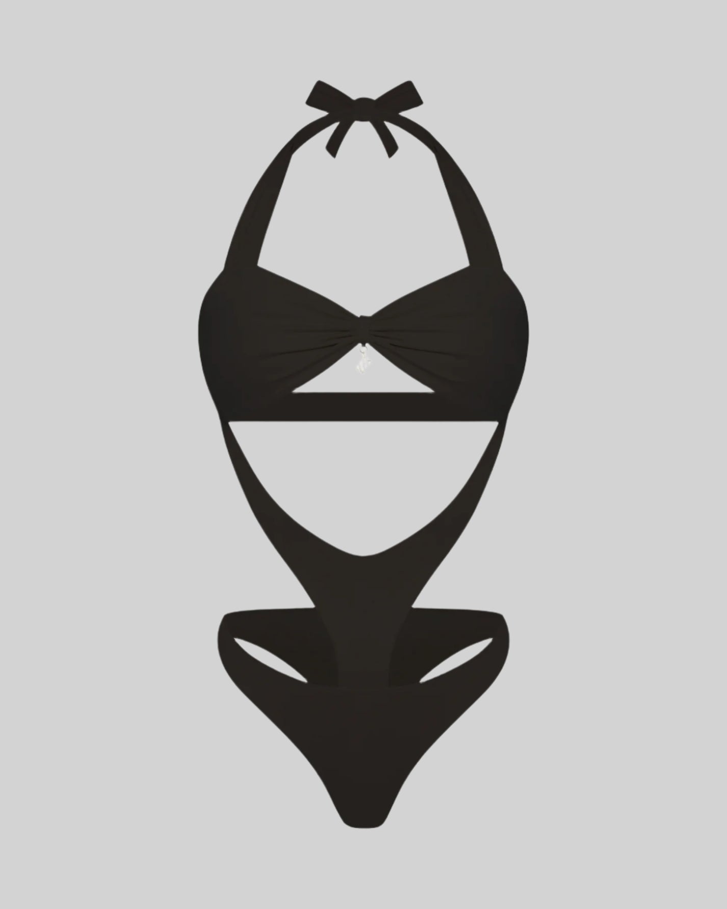 ZUMA CUT OUT MONOKINI (BLACK) [FINAL SALE]