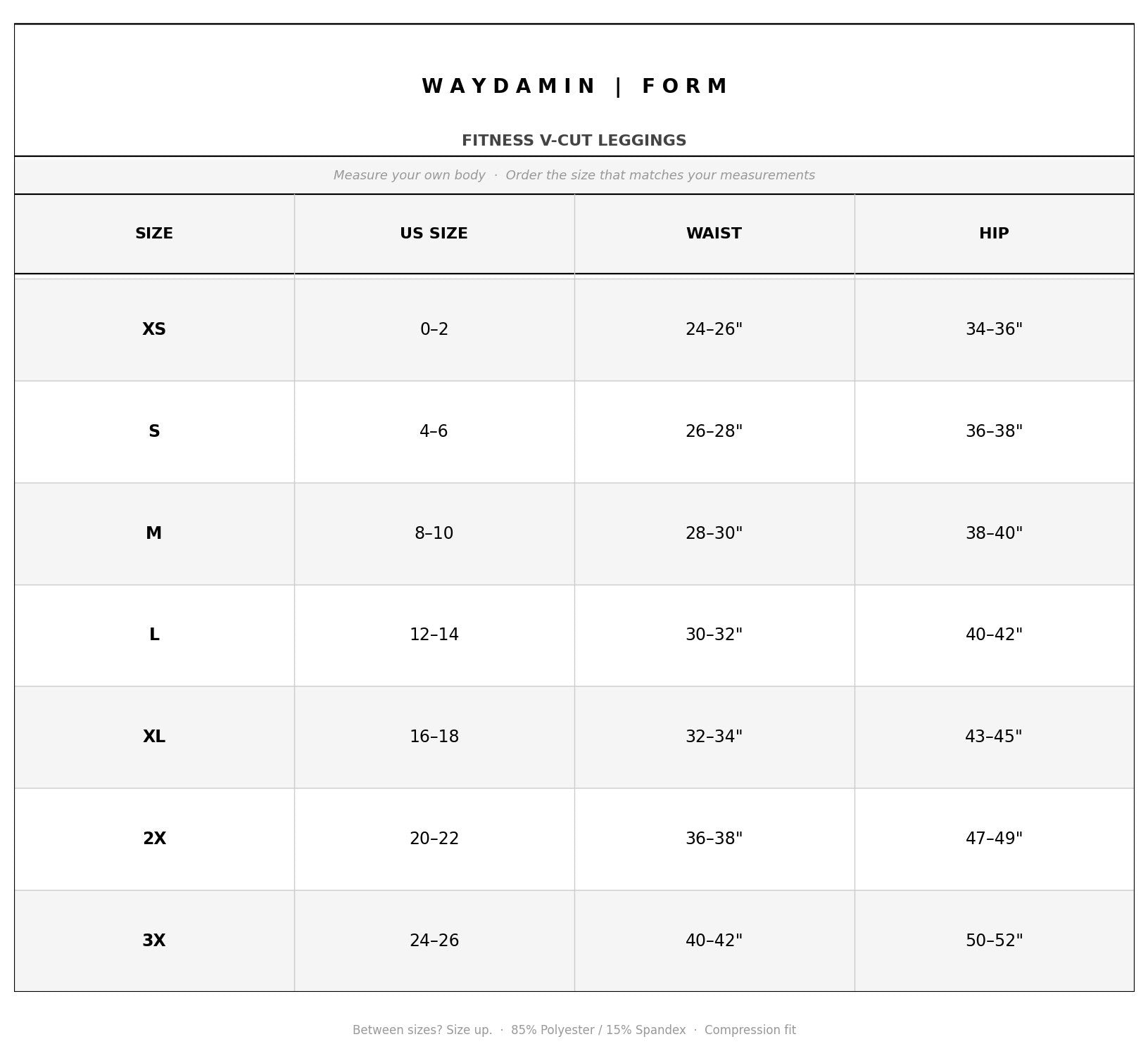 SIZE GUIDE