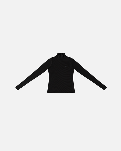 BASICS RIBBED TURTLE NECK (ONYX)