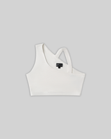 ASYMMETRICAL LOUNGE BRA TOP (WHITE) thumbnail 2