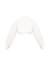 OVERSIZED CROPPED GYM SHRUG (WHITE)