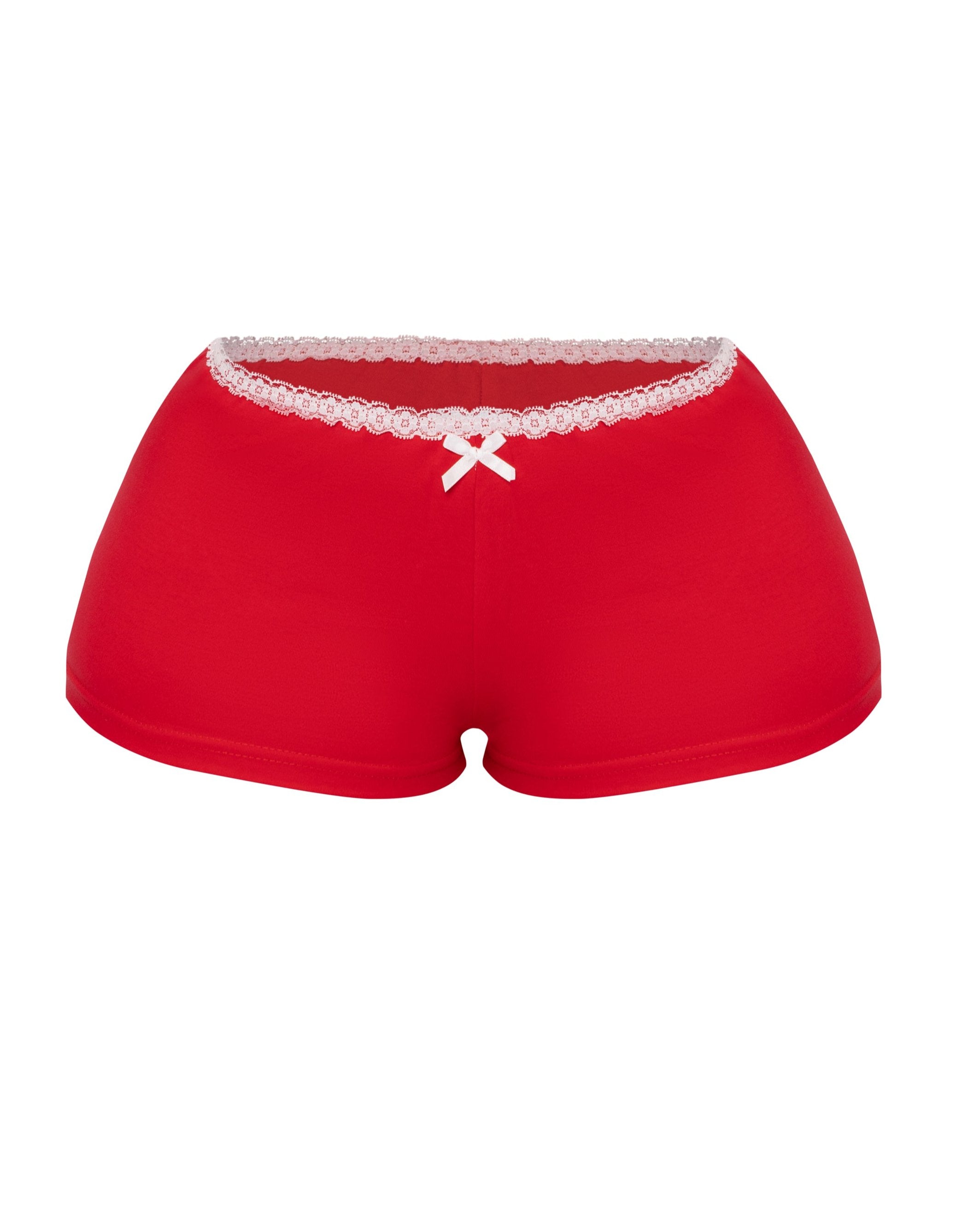 SANTA BABY MINI SHORTS (RED)